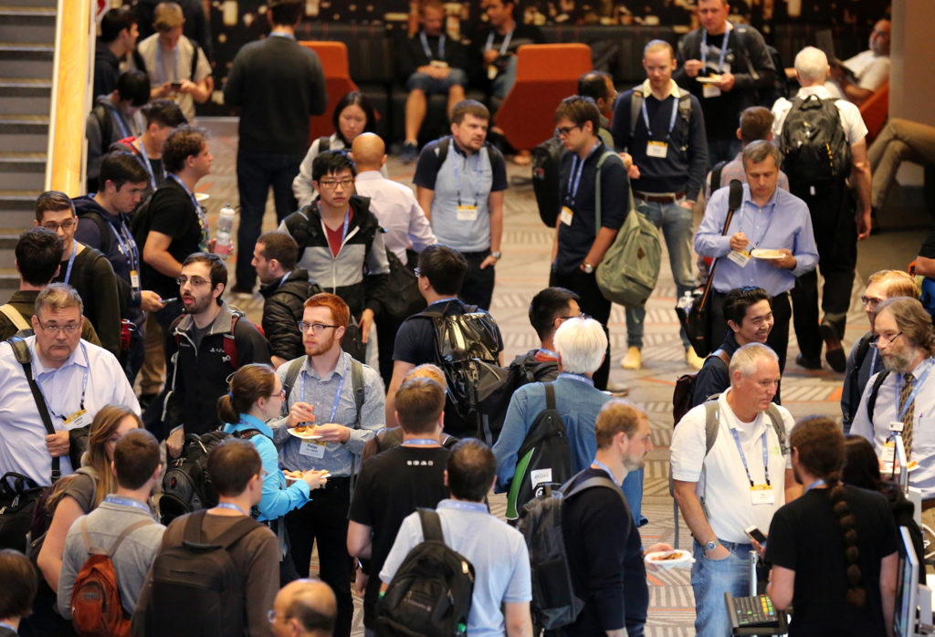 conference crowd